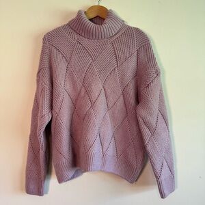 Decjuba Australia chunky knit turtleneck sweater size medium